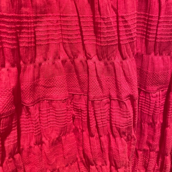 Max Studio elastic waste pull on peasant midi skirt - Picture 3 of 10